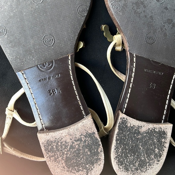 Authentic Chanel Dark Brown/Gold/Jewel Thong Sandals - Picture 8 of 16